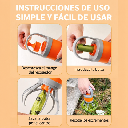 Recogedor de excrementos portátil para mascotas